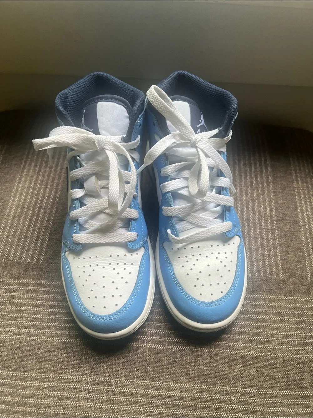 Jordan Kids' Blue and White Basketball Shoes